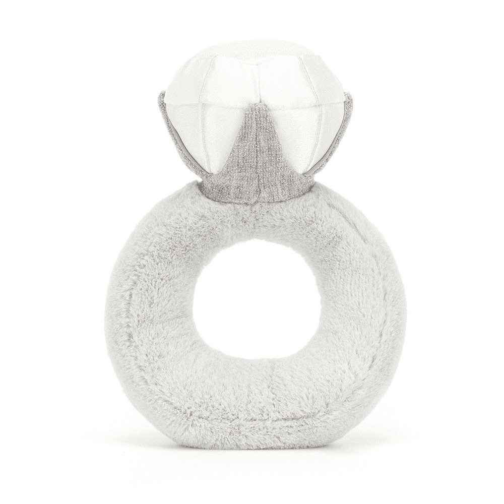 Peluche Bague Diamant sur fond blanc 