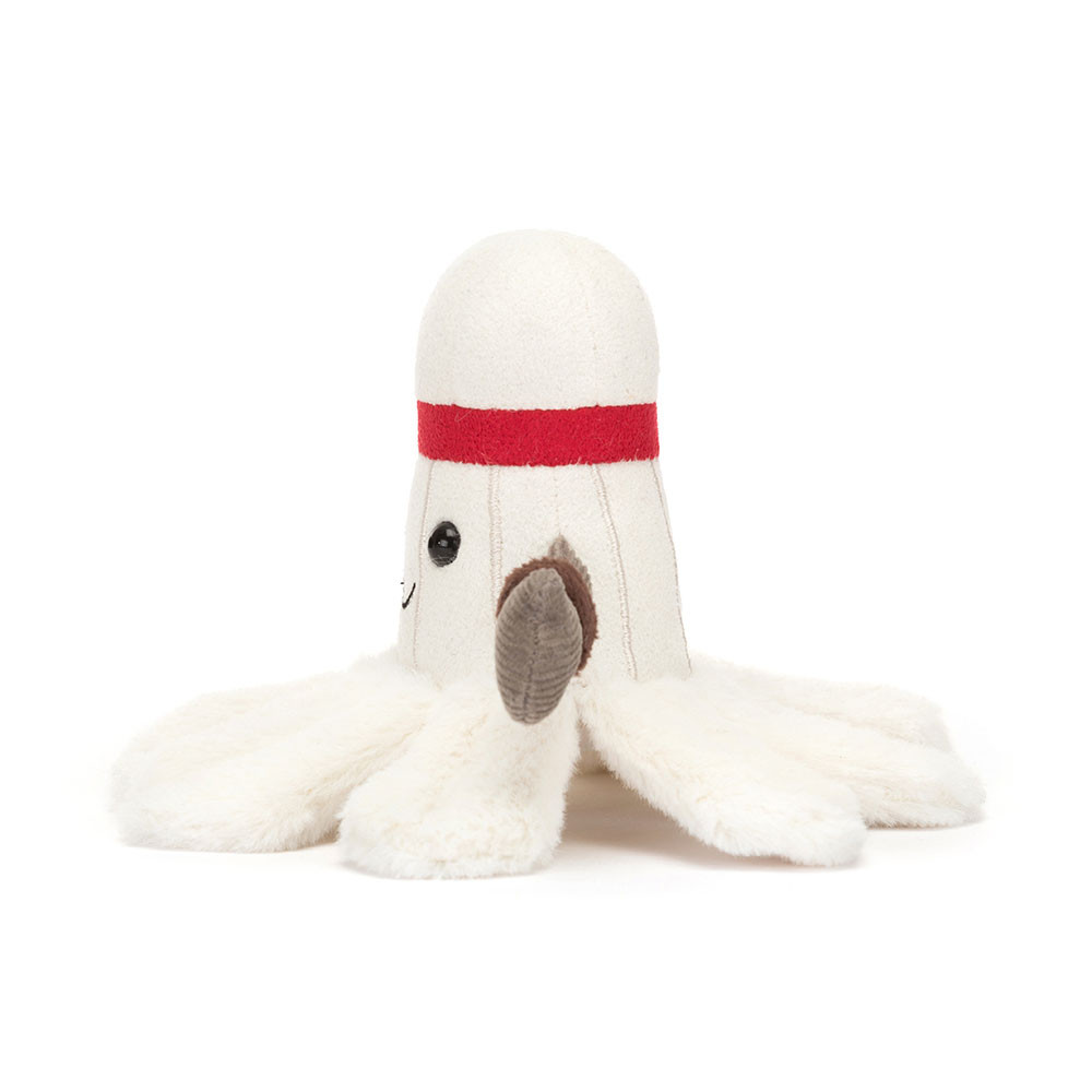 Peluche Volant Badminton sur fond blanc 