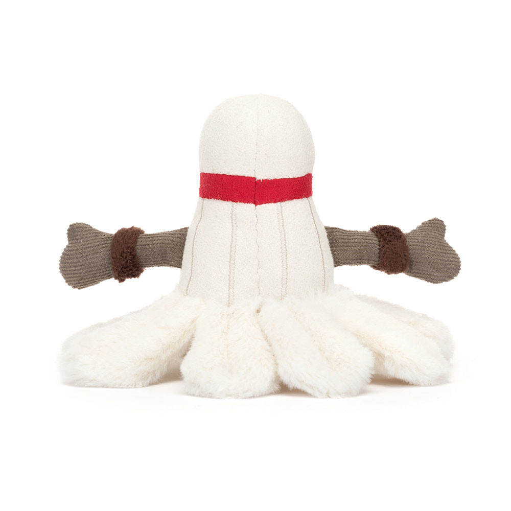 Peluche Volant Badminton sur fond blanc 