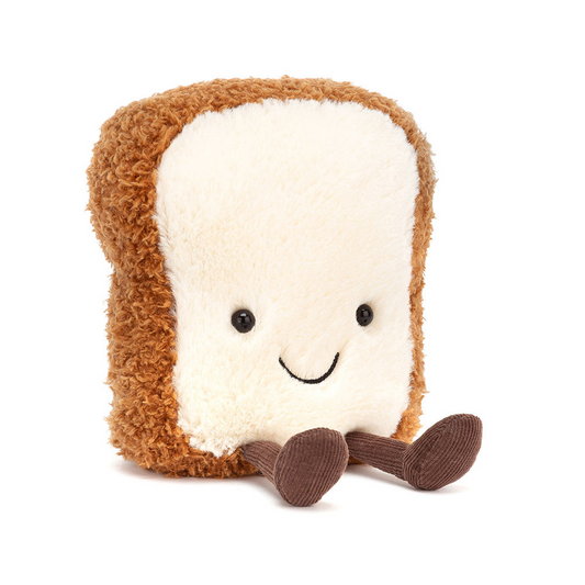 Peluche Toast sur fond blanc 