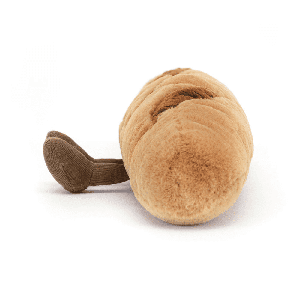 peluche baguette sur fond blanc 