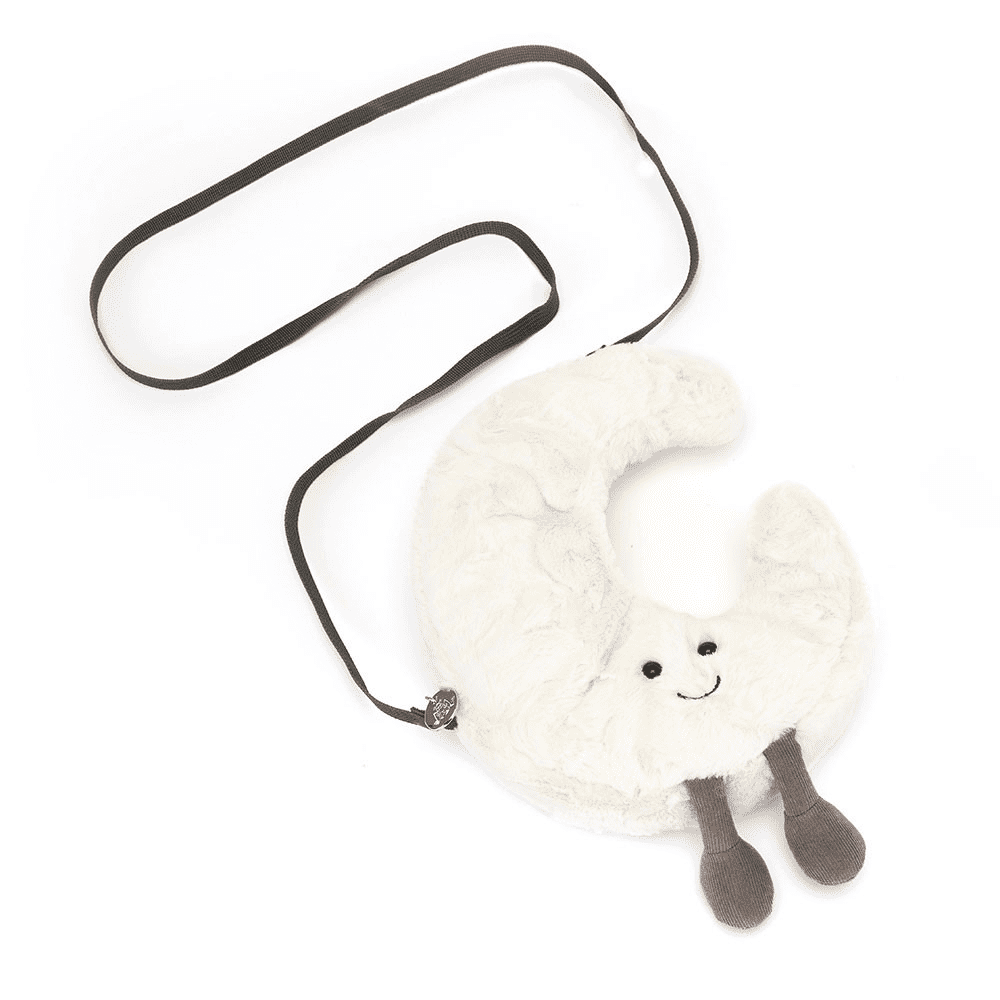 Sac Peluche Lune sur fond blanc