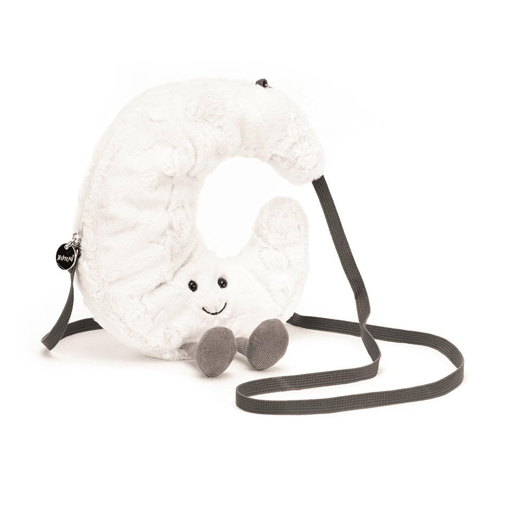 Sac Peluche Lune sur fond blanc