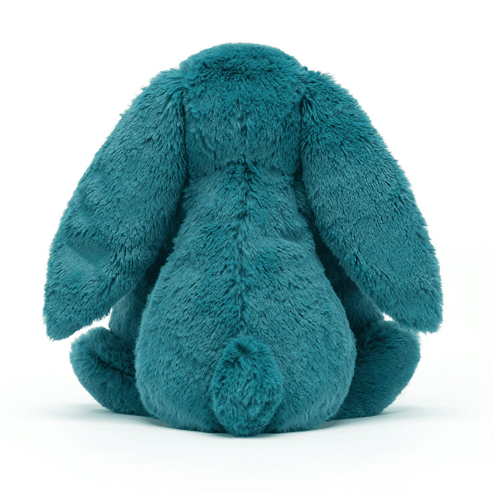 Peluche Lapin Bleu sur fond blanc 