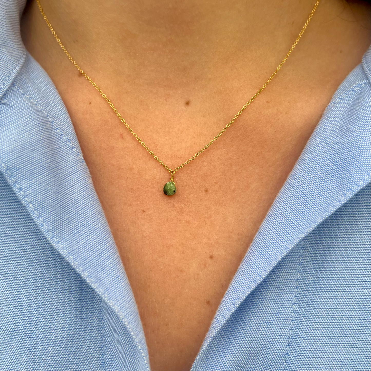 Collier Chiara Tourmaline Verte