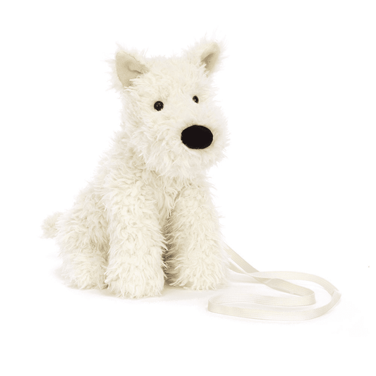 Sac Peluche Chien sur fond blanc 