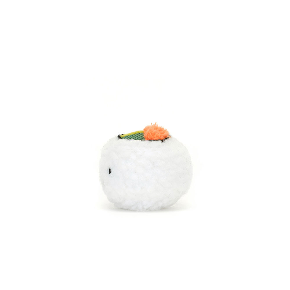 Peluche Sushi Uramaki sur fond blanc 