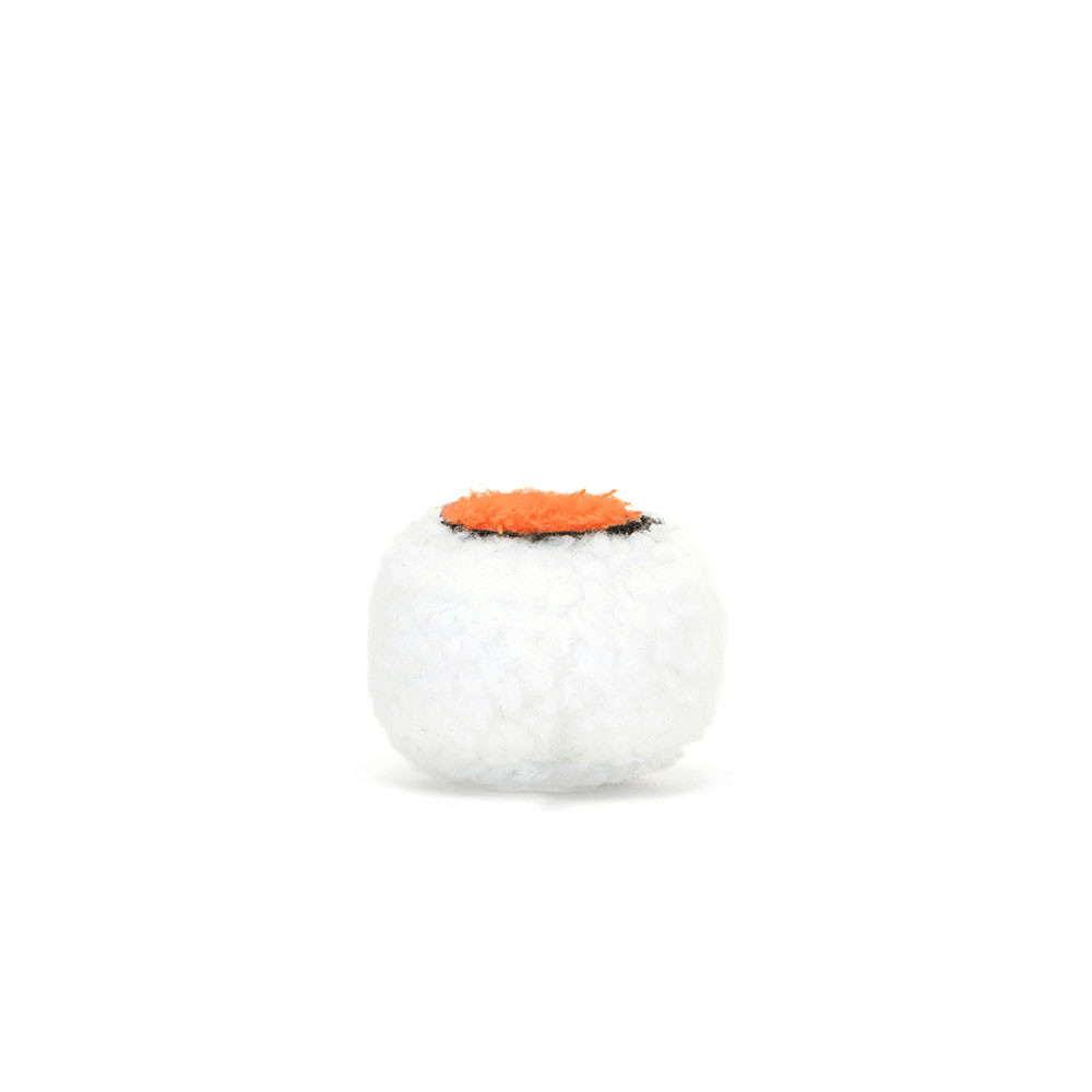 Peluche Sushi Uramaki sur fond blanc 