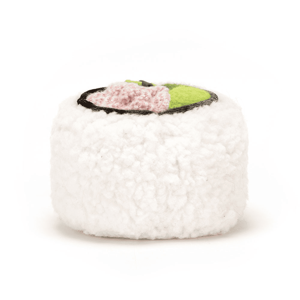 Peluche Sushi California sur fond blanc 