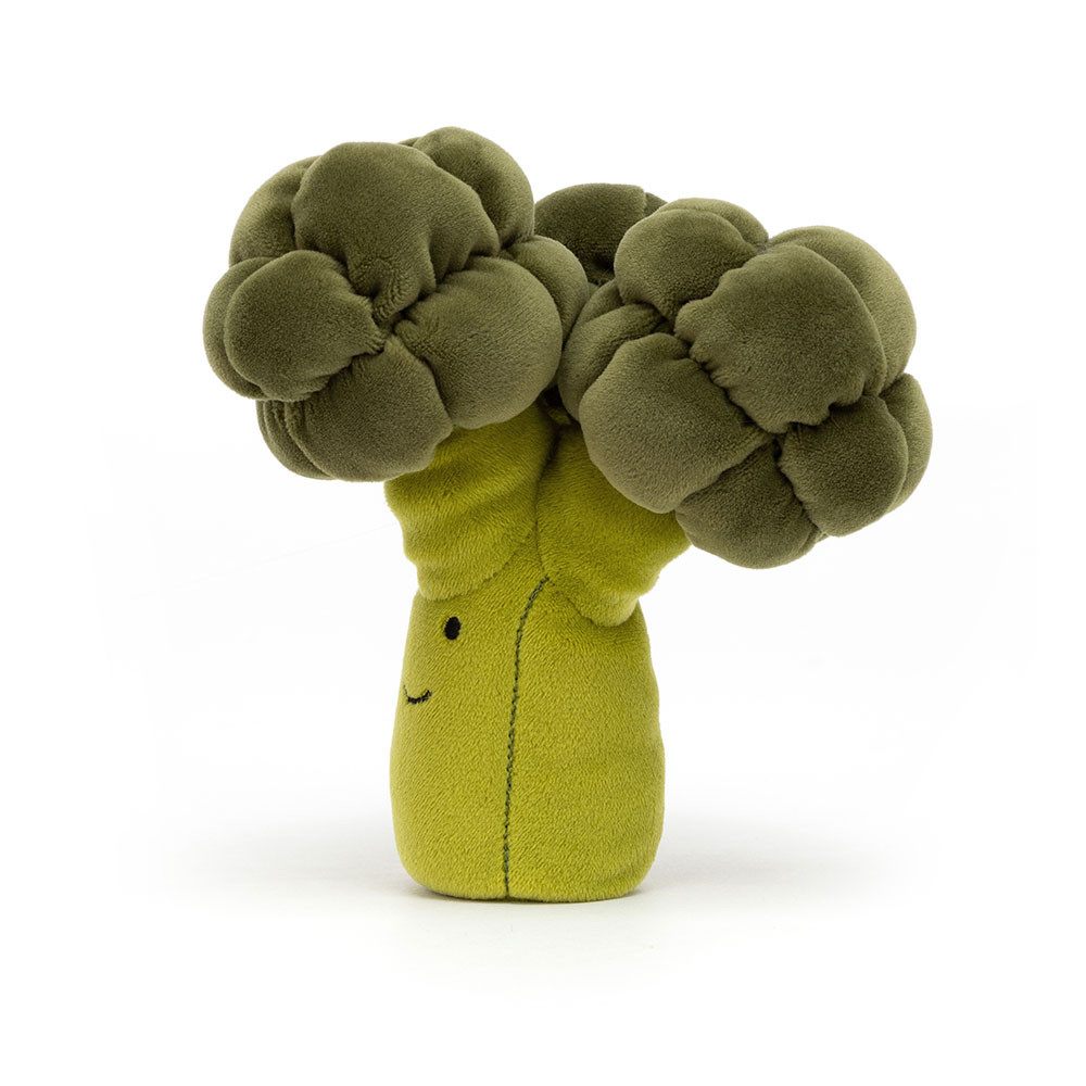 Peluche Broccoli sur fond blanc 