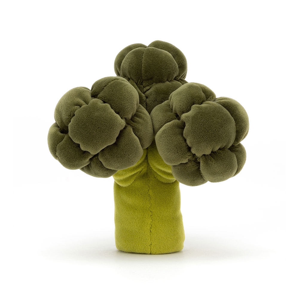 Peluche Broccoli sur fond blanc 