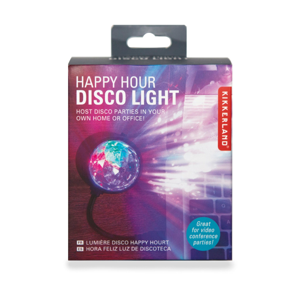 emballage disco usb light sur fond blanc