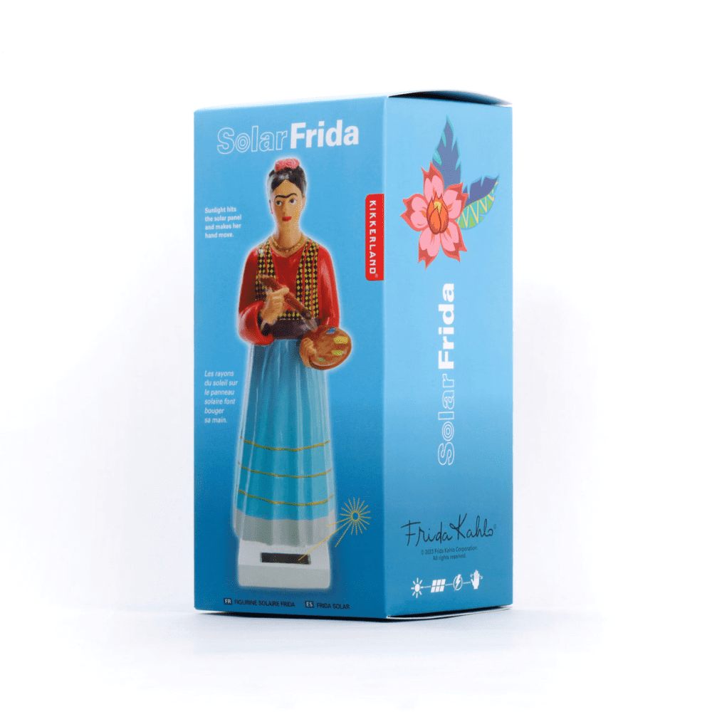 emballage figurine solaire Frida sur fond blanc