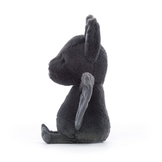 peluche chauve souris grise jellycat de côté