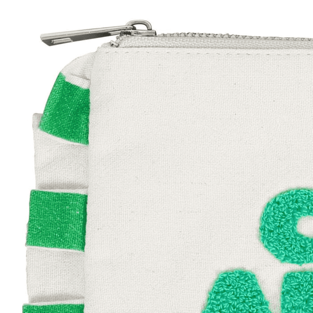 pochette verte et blanche "CIAO AMORE" sur fond blanc