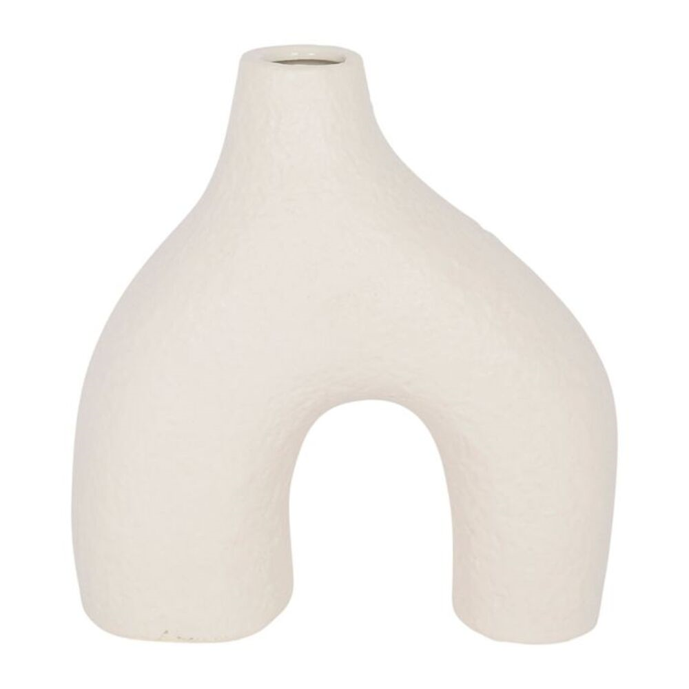 vase en forme arrondi sur fond blanc