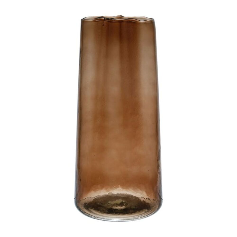 vase bronzé cylindrique sur fond blanc 