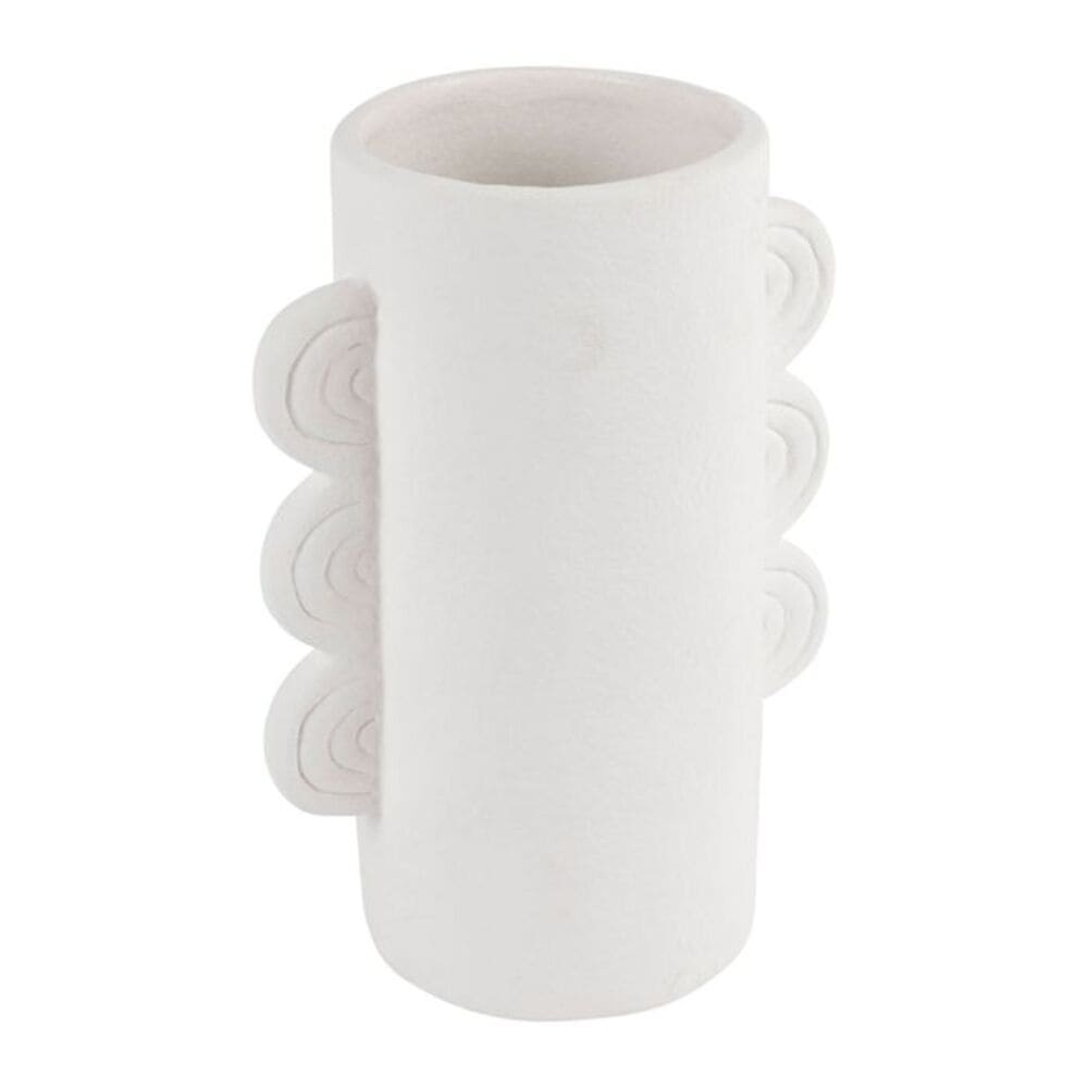 vase blanc original sur fond blanc 